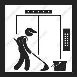 Janitor at Work Icon
