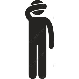 Saluting Figure