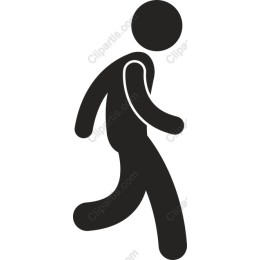 Minimalist Walking Figure