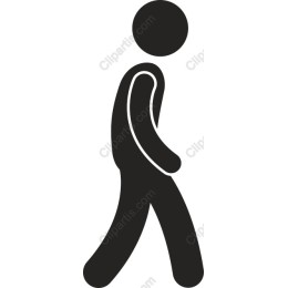 Minimalist Walking Figure