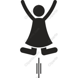 Joyful Girl Jumping