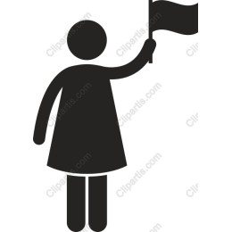 Minimalist Waving Flag