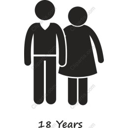 Minimalist 18 Years Celebration Couple