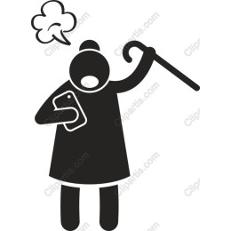 Elderly Woman with Smartphone