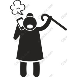 Quirky Elderly Woman