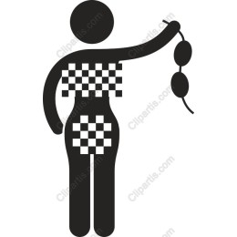 Abstract Human Figure with Olive Branch