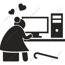 Elderly Woman's Love for Technology