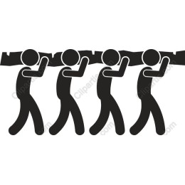 Teamwork in Action: Carrying Log