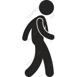 Minimalist Walking Figure