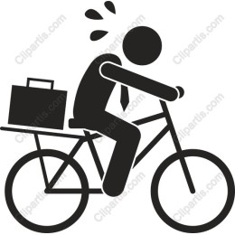 Busy Cyclist in Motion - Professional