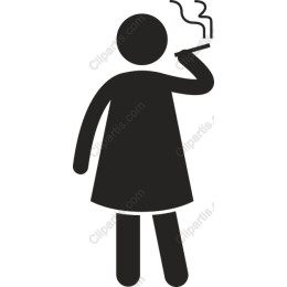 Minimalist Smoking Figure