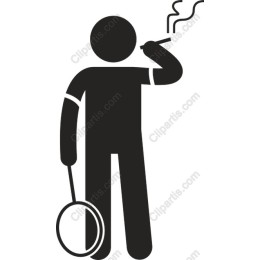 Casual Figure Smoking