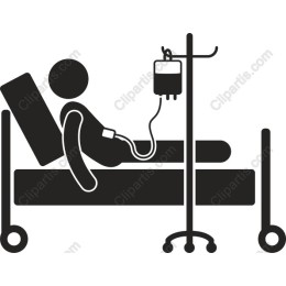 Hospital Patient Receiving IV Treatment