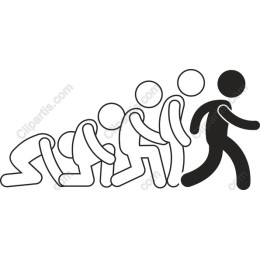 Evolution of Movement Stick Figure