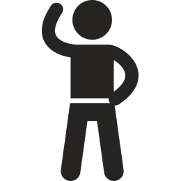 Modern Waving Person