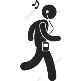 Music Lover Walking