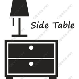 Elegant Side Table and Lamp