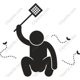 Playful Insect Swatting