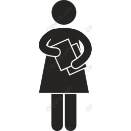 Woman Holding Books