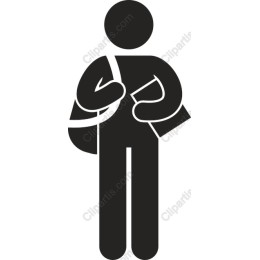 Modern Minimalist of a Person with Bag