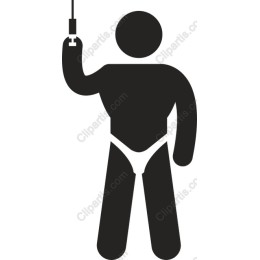 Stylized Worker Figure with Tool