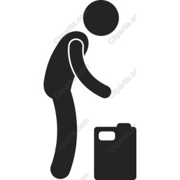 Minimalist: Person Placing Item in Container