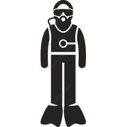 Minimalist Scuba Diver