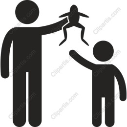 Joyful Moments: Parent and Child with Frog