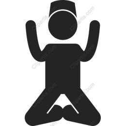 Spiritual Kneeling Figure