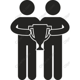 Victory - Two Figures with Trophy