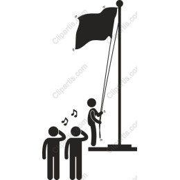 Patriotic Flag Raising
