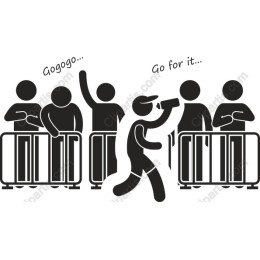 Energetic Crowd & Performer