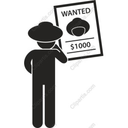 Wanted Poster Cowboy
