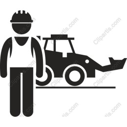 Construction Worker with Machinery