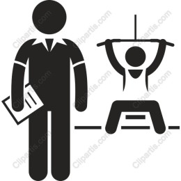 Dynamic Personal Trainer Clipart