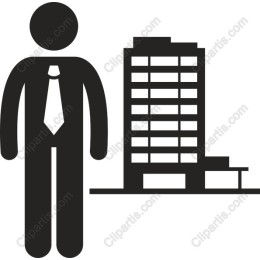 Professional Businessman with High-Rise Building