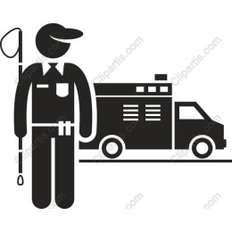 Wildlife Officer and Patrol Vehicle