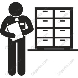 Office Worker Filing Cabinet