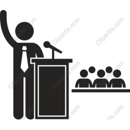 Public Speaking - Speaker at Podium