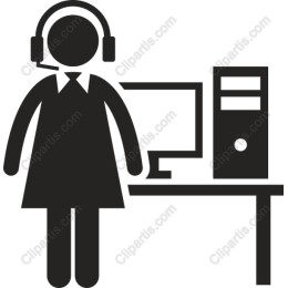 Professional Female Customer Service Representative