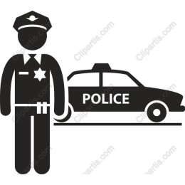 Police Officer and Police Car