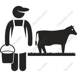 Farmer and Cow