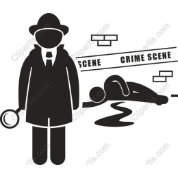 Detective at Crime Scene
