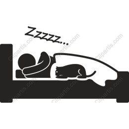 Sleeping Comfort: of a Person and Cat