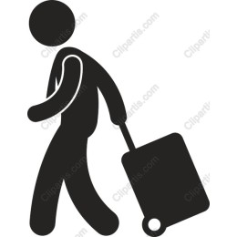 Traveler with Suitcase