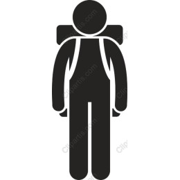 Minimalist Hiker Icon