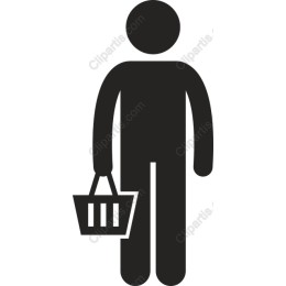 Minimalist Shopping Person