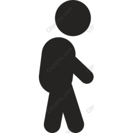 Minimalist Walking Figure