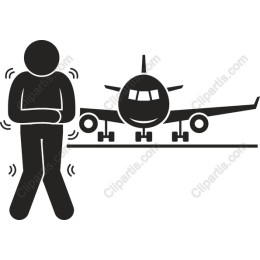 Nervous Traveler and Airplane