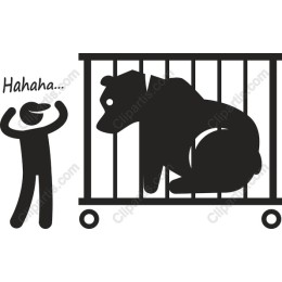 Playful Dog in Crate